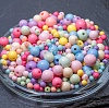 Микс. 50 гр. акриловых бусин: Весёлые горошинки.