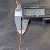 Цепочка 2.15х2.4х0.5мм, звенья запаяны, нерж. сталь, натуральная позолота 18K.